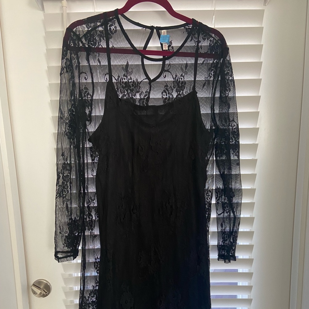 Xhilaration Black Lace Dress